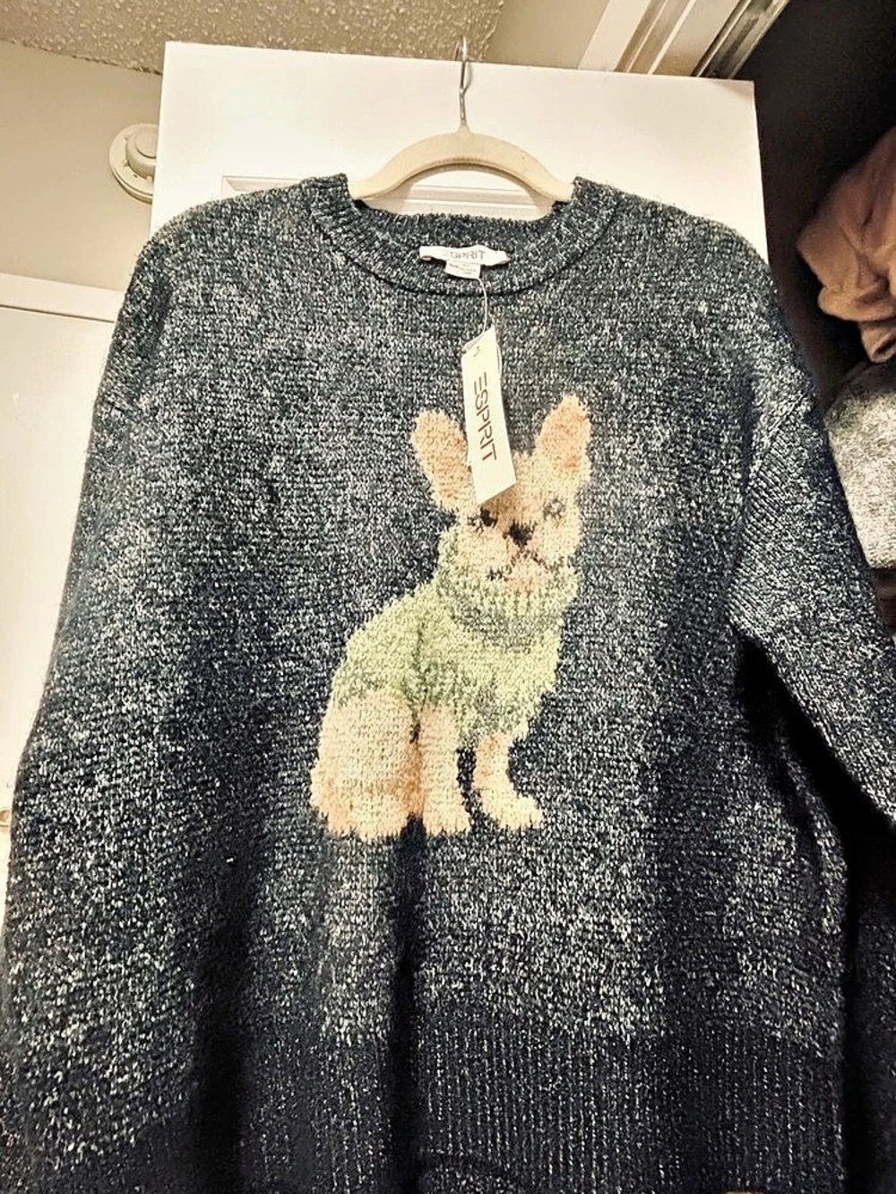 Esprit Dog Graphic Crewneck Sweater